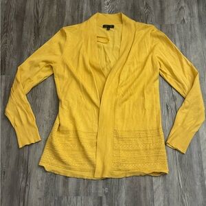Chic Yellow Women's Cardigan Sweater
